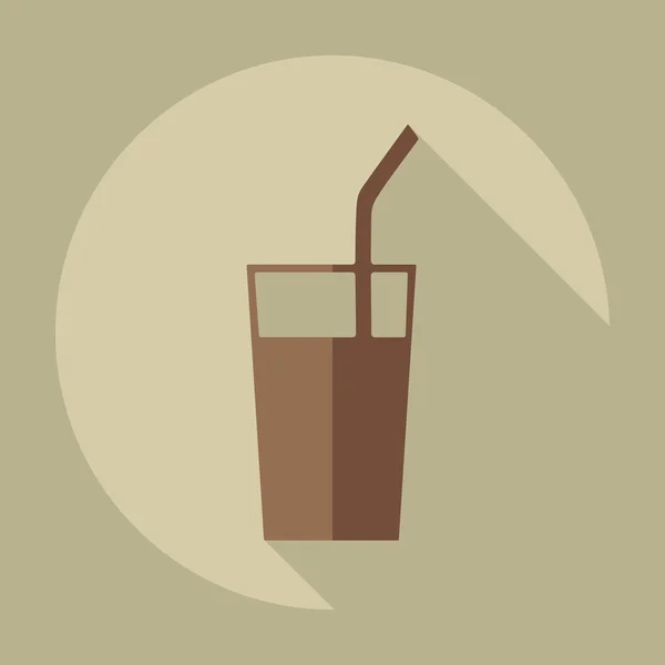 Flat modern design with shadow icons coffee