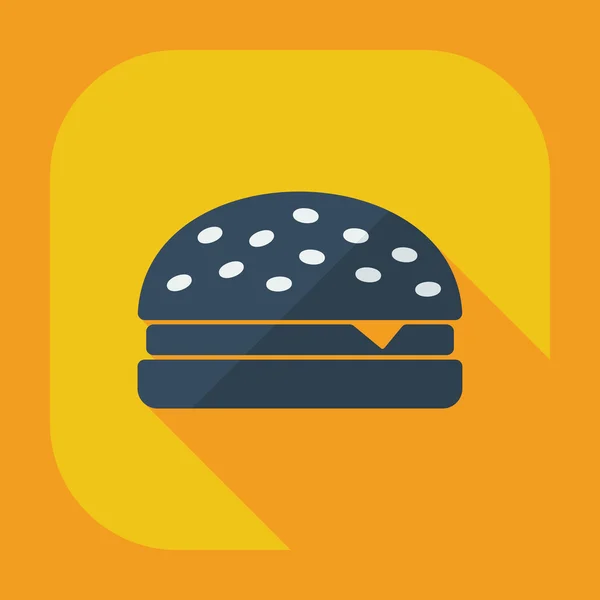 Flat modern design with shadow icons hamburger