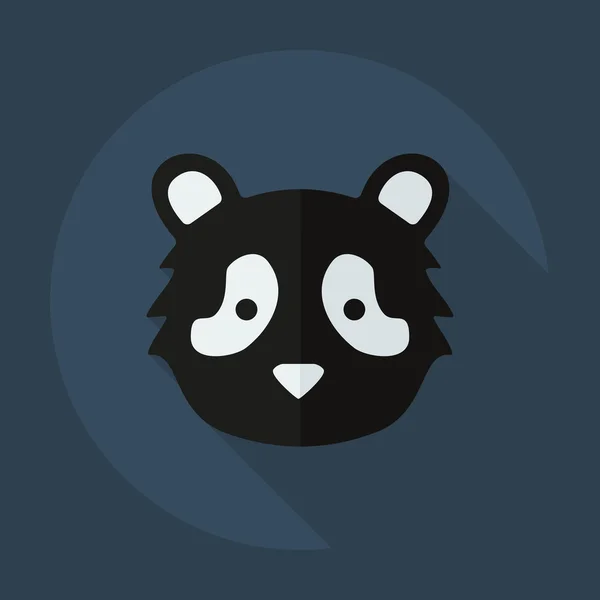 Flat modern design with shadow icons pandas