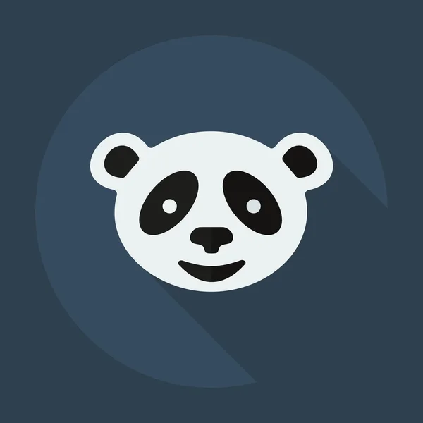 Flat modern design with shadow icons pandas