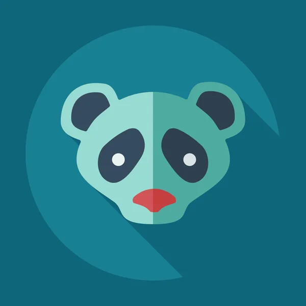 Flat modern design with shadow icons pandas