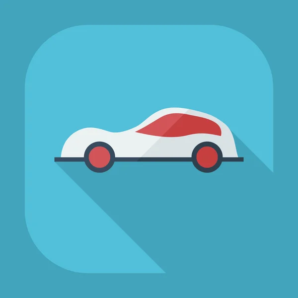 Flat modern design with shadow icons car