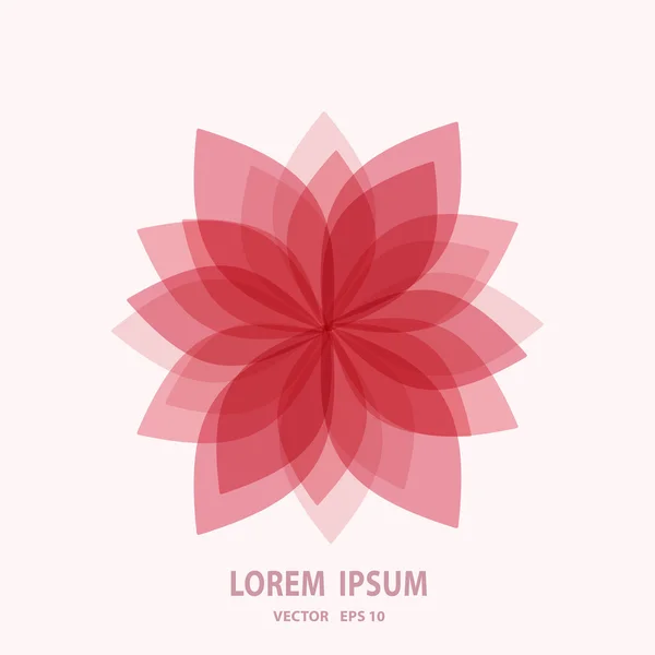 Fashion unique flower logotype vector image, the trend