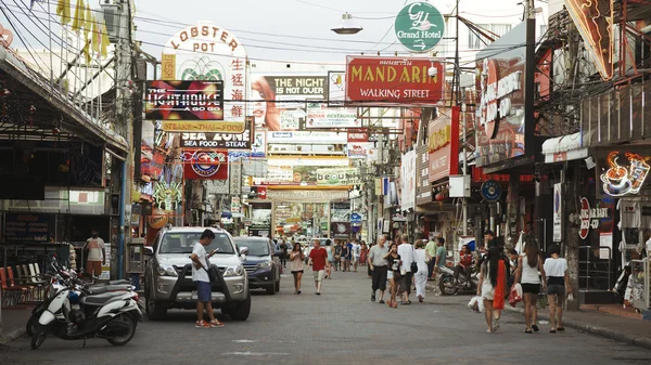 Pattaya, Thailand - July 13, 2013: Typical Asian life on the streets of Thailand. Pattaya walking Street