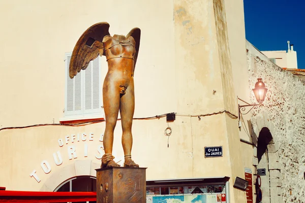 Statue angel without head a street in St Tropez