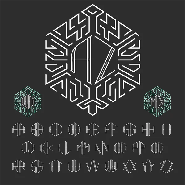 Two letters monogram template.