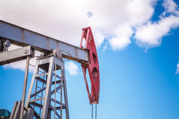 Oil pump in outdoors field