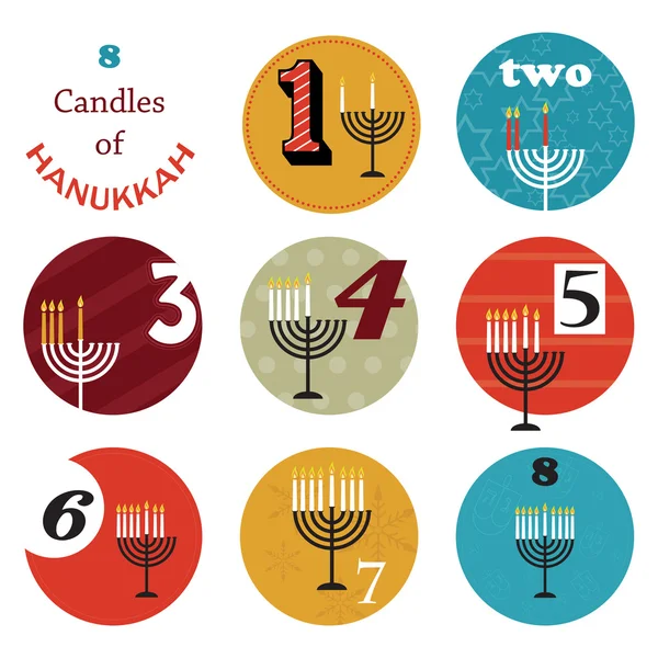 Hanukkah, 8 candles for eight day holiday