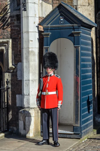Guard at St. James palace in London