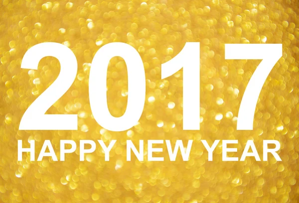 New Year 2017 golden glitter background