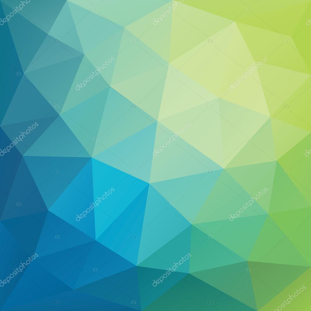 depositphotos_68948771 stock illustration blue and green low polygon