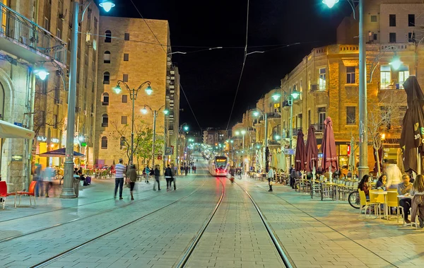 The Jaffa Road in the evening