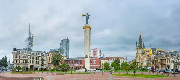 Panorama of the Europe Square in Batumi