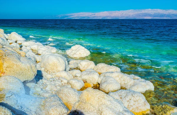 The white coast of the Dead Sea