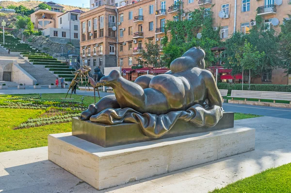 The sculptures in Yerevan