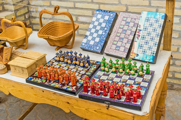 The traditional wooden crafts