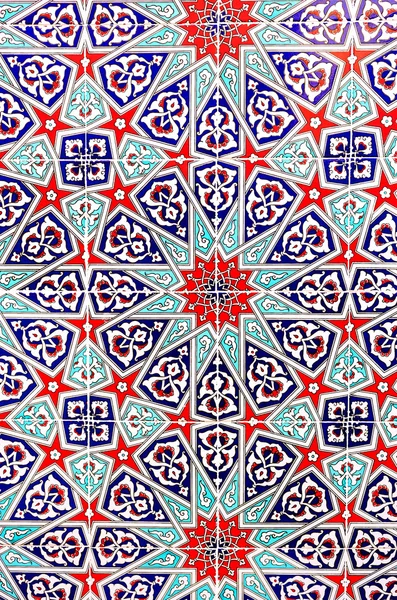 The patterns on glazed tiles