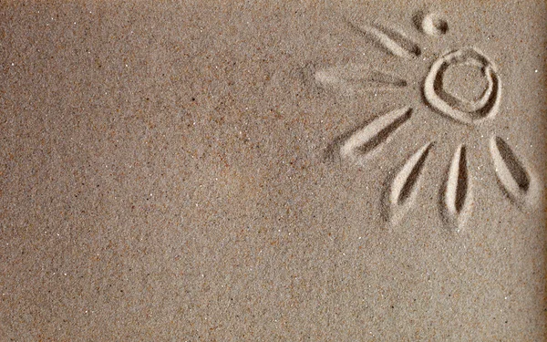 Beach sand with sun picture