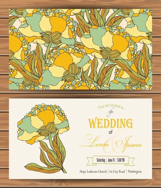 Floral vector card templates.