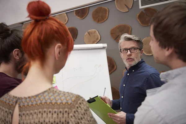 Meeting of creative workers at the office