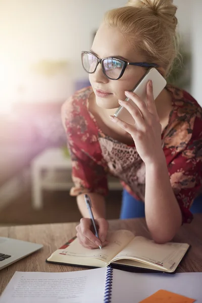 Woman talking on mobile phone