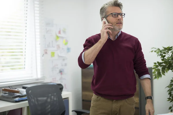 Businessman working in office