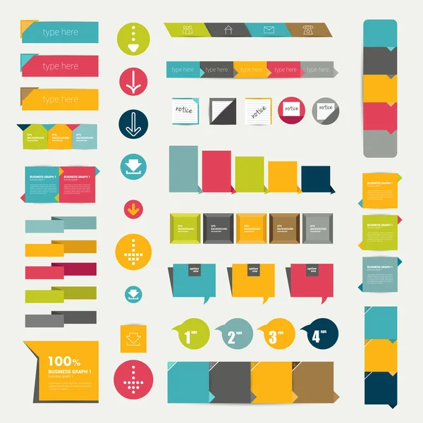 Collections of infographics flat design diagrams.