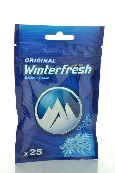 Winterfresh original chewing gum isolated on white background