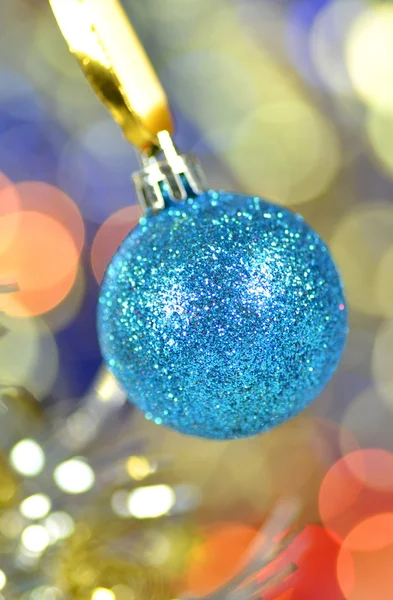 Carnival decoration, colored balls on bokeh background