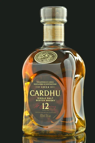 Cardhu whisky isolated on dark background