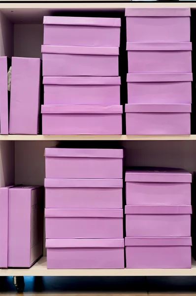 Pink shoe boxes