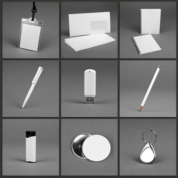 Blank stationery set for corporate identity system