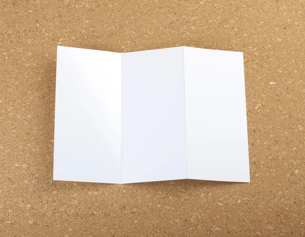 Blank folding page booklet