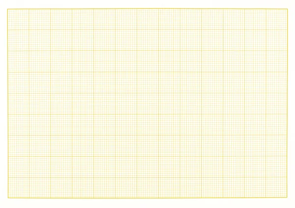Blank millimeter grid yellow paper sheet background or textured.