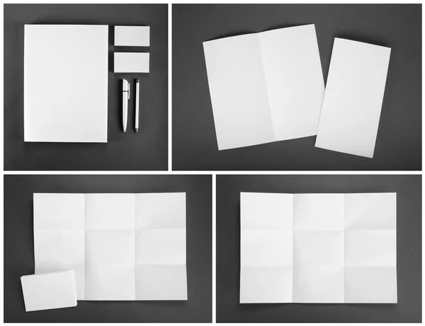 Blank stationery template for branding identity for designers.