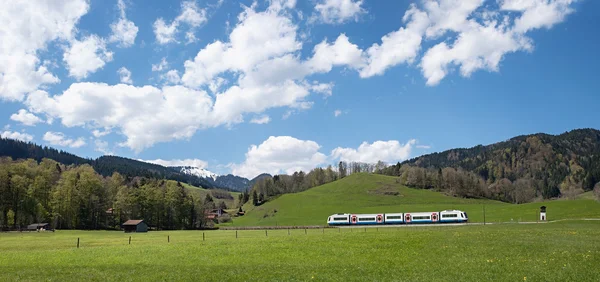 Bavarian upland railway near schliersee