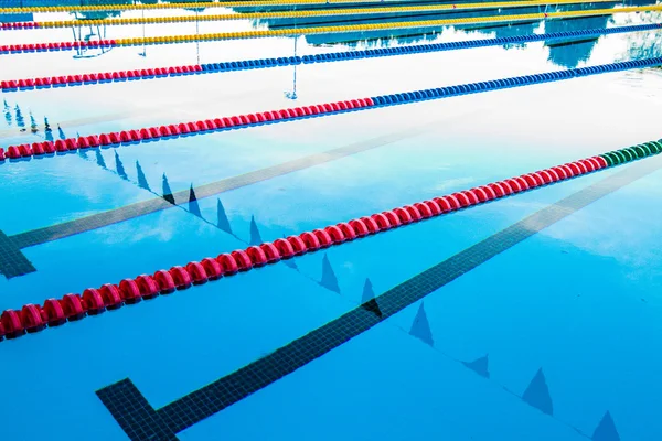 Olympic Pool Corridor Cables Floating