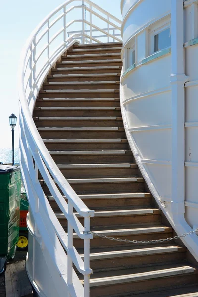 Steps on Worthing pier. England