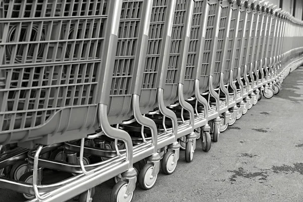 Plastic fragments of a baskets-carts for goods