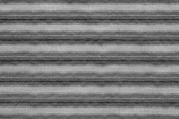 Horizontal texture of striped fabric gray color