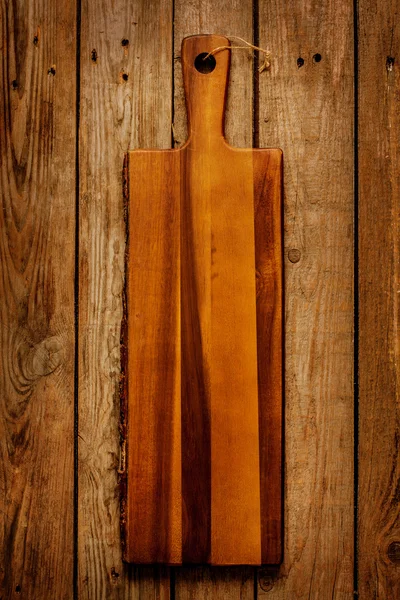 Empty vintage wooden chopping board