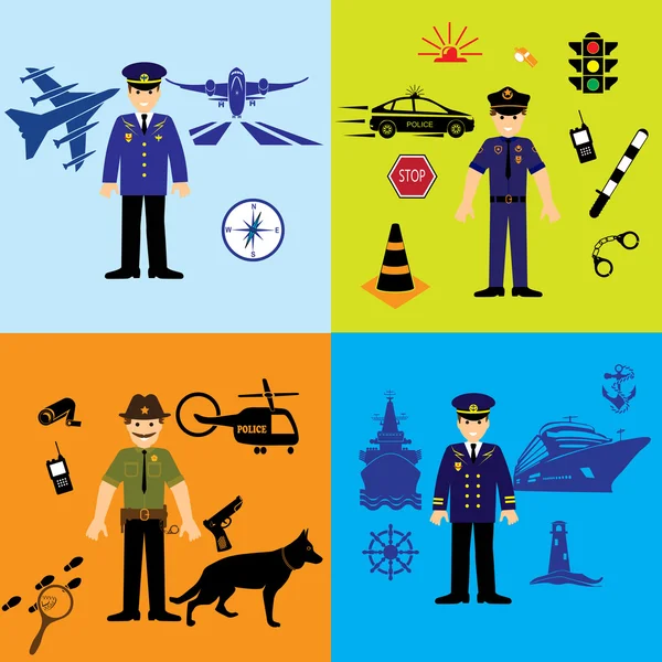 Profession icons set