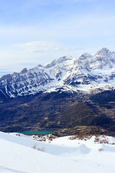 Mountains in Pyrenees, winter, spring