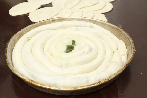 Making of bakery products in bakery shop