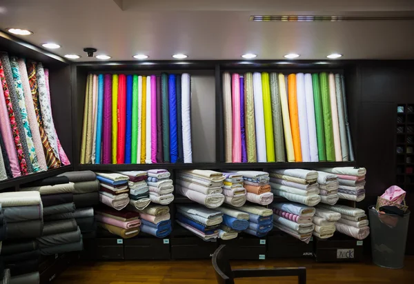 Colored cloth shop