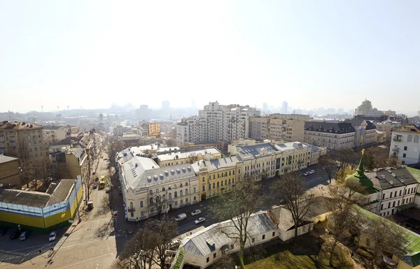 Beautiful and old Kiev city center from bird\'s-eye view
