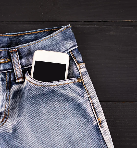 Jeans and mobile phone