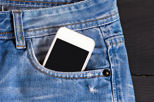 Jeans and mobile phone