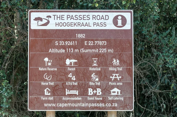Information board of the Hoogekraal Pass