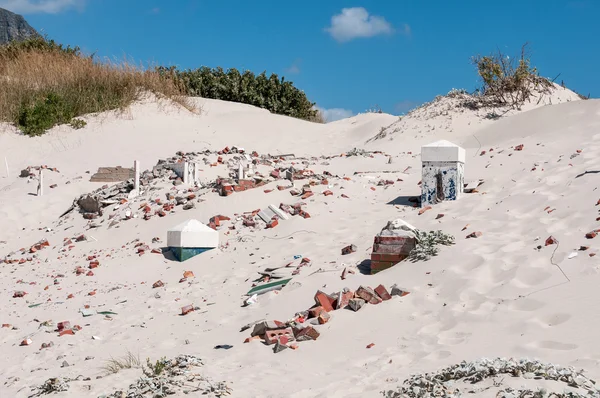 Old police station at Hout Bay reclaimed by sand dunes